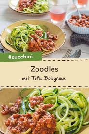 Zoodles Mit Tofu Bolognese Rezept Bolognese Tofu Spaghetti Bolognese Rezept