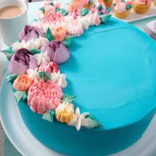 Customized Beautiful Birthday Cake For Grandma Flower Birthday Cake Recipe Birthday Cake With Flowers Birthday Cakes For Teens Savoury Cake