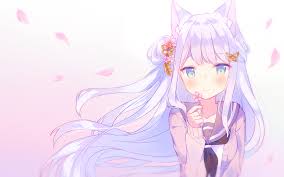 Anime girl, group of anime girls, manga girls. Cat Girl Anime Wallpapers Top Free Cat Girl Anime Backgrounds Wallpaperaccess