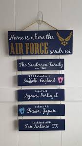 Home Is Where The Air Force Sends Us Patriotic Wall Decor Etsy Christmas Bulletin Military Retirement Gift Duty Stations