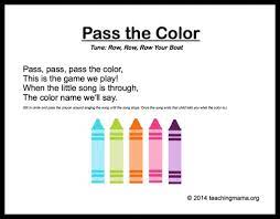 10 Preschool Songs About Colors Kindergarten Songs Preschool Songs Classroom Songs