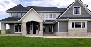 Craftsman house with stone veneer. Modern Craftsman Exterior Veneer Stone Home Buechel Stone Facade Buechel Stone
