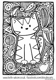 Printable Coloring Pages For Kids Cute Cat In 2020 Cute Coloring Pages Cat Coloring Page Animal Coloring Pages