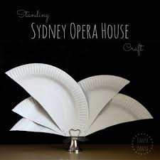 Paper Plate Sydney Opera House Craft Danya Banya Australia Day Celebrations Australia Crafts Australia Party