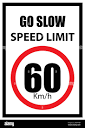 60 speed limit road sign Stock Vector Images - Alamy