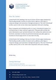 Blue Modern Law Firm Letterhead Letterhead Template Letterhead Business Template