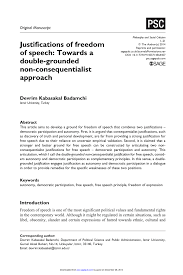 Check spelling or type a new query. Pdf Justifications Of Freedom Of Speech