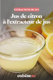 Jus De Citron A L Extracteur De Jus Recette Extracteur De Jus Jus De Citron Citron