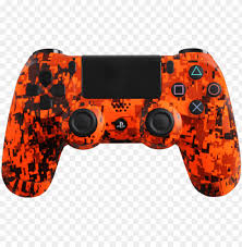Game controller for ps4,wireless gaming controller for playstation 4. Orange Camo Ps4 Controller Png Image With Transparent Background Toppng