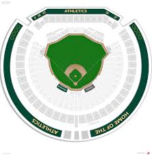 oakland athletics seating guide ringcentral coliseum