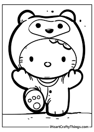 Hello kitty, the fictional character designed by japanese designer yuko shimizu, is one of the most popular subjects for kid's coloring pages. Hello Kitty Coloring Pages Cute And 100 Free 2021