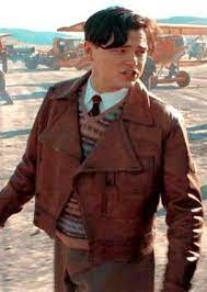 Aviator Howard Hughes Jacket Black Leather Jacket Men Leather Jacket Lambskin Jacket