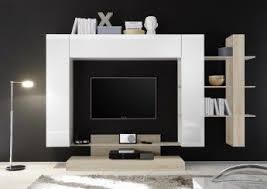 Banc Tv Design Blanc Laque Chene Clair Camargue Matelpro Murale Design Meuble De Television Tv Murale