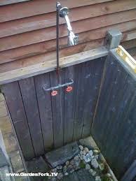 Build An Outdoor Shower Gardenfork Tv Cooking Diy Videos Outdoor Shower Portable Outdoor Shower Outdoor Shower Diy
