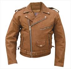 Mens Brown Leather Motorcycle Jacket W Zip Out Liner Side Laces Leather Jacket Men Motorcycle Jacket Motorcycle Jacket Mens