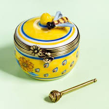 Limoges Provence Honey Jar With Bee Box Honey Jar Bee Decor Honey Pot