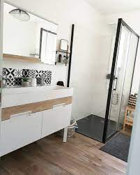 Sa forme rectangulaire saura s'accorder à tous vos meules de salle de bain en teck. Salle De Bain Notre Salle De Bain Fait 8m2 Il Y A Double Vasque Douche Et Baignoire Pou Amenagement Salle De Bain Idee Salle De Bain Deco Salle De Bain