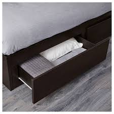Flekke Daybed Frame With 2 Drawers Black Brown Twin Ikea Daybed Mattress Day Bed Frame