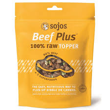 Stella & chewy's dried meal mixer super blends. Sojos Beef Plus 100 Raw Grain Free Dog Food Topper 4 Oz Bag Naturalpetwarehouse Com