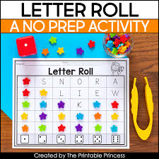 Beach ball alphabet game · 3. Letter Activity For Kindergarten Letter Roll The Printable Princess