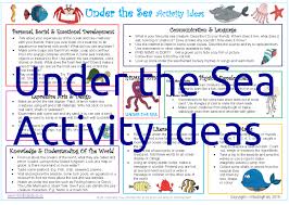 Then they drew and cut out their own little fish and sea creatures from the tissue paper and added details with pens. Under The Sea Activity Pack Mindingkids