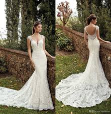 Brautkleid mit spanischer spitze, bolero. Grosshandel Eddy K Meerjungfrau Brautkleider V Ausschnitt Spitze Appliques Sweep Zug Sexy Backless Land Brautkleider Custom Made Strand Hochzeitskleid Von Faiokaver 184 02 Auf De Dhgate Com Dhgate