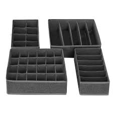 Haushaltsklapp aufbewahrungsbox schrank organizer für unterwäsche socken krawatt. Songmics Aufbewahrungsbox Fur Unterwasche Schubladen Organizer Faltbar Ordnungssystem Fur Klei Schubladen Organizer Aufbewahrungsbox Schubladen Organisieren