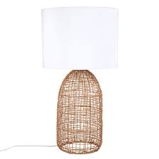 Vendu et expédié par : Lampe En Rotin Tresse Et Abat Jour Ecru Royan Maisons Du Monde