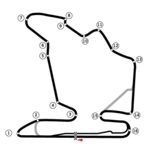 Another shorter straight leads to a long, tight left. Hungaroring Wikipedia