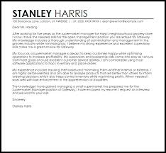 Maybe you would like to learn more about one of these? Supermarket Manager Cover Letter Sample Cover Letter Templates Examples