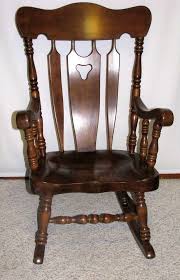 True Vintage Colonial S Bent Amp Bros Maple Rocking Chair Gardner Pertaining To Gardner Ma Furniture 32398