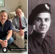 We Will Remember Them Mr. Alfred GALLANT 4 years ago at the Stratford PEI  Remembrance Day Parade. He was standing beside a photo of himself from WW2.  It was an honor to