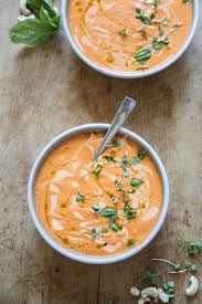 Jul 29, 2021 · a soup that is low in calories doesn't have to be bland, watered down, or lacking in flavor. Easy Cream Of Tomato Soup Recipe With Basil And Fresh Heirlooms Vegan