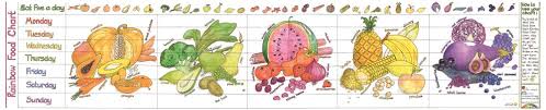 Rainbow Food Activity Chart Liz Cook Charts Amazon Co Uk