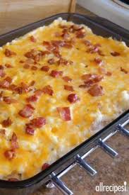 Twice Baked Potato Casserole With Bacon This Has Become A Favorite In My Family Especially Popular Side Served At Ste Recipes Bacon Recipes Cooking Recipes
