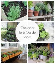 Container Herb Garden Ideas Container Herb Garden Patio Herb Garden Backyard Garden Landscape