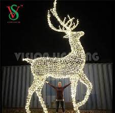 Light Up Reindeer China Outdoor Large Christmas 3d Led Reindeer Lights For Sale China Decorative Lights And 3d Reindeer Price