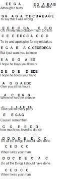 Flute Sheet Music When I Was Your Man Piano Music Easy Piano Music Lessons Flute Sheet Music