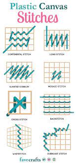This plastic canvas is a terrific starter material for cross stitch! 8 Plastic Canvas Stitches Favecrafts Com