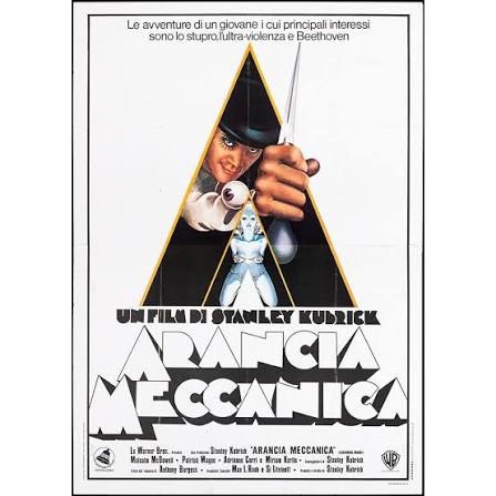 Vintage Movie Poster Clockwork Orange 1972 Italian Starring Malcolm  McDowell and Patrick Magee - Rare Collectibles TV