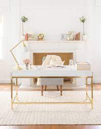 The sides and top are beveled and add to the elegance of this piece. Daily Find Candelabra Worlds Away White Lacquer Desk Copycatchic