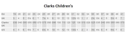 Clarks Conversion Charts Blunts Shoes Official Site