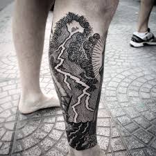 In short, lightning is a naturally occurring electrostatic discharge during which two electrically charged regions in the. Mesmerizing Negative Space Tattoo Of A Storm In The Sea And A Lightning Bolt Tattoo Motive Weltraum Tattoos Unterarm Armeltatowierungen