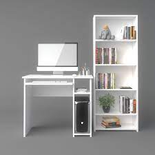 Working from home is a very good idea if you can manage home computer study workstation desk w/ bookshelf. Computer Desk And Bookshelf 3d Cgtrader