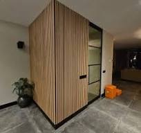 3 Side Veneer Akupanel Acoustic Wood Slat Panel Ceiling ...
