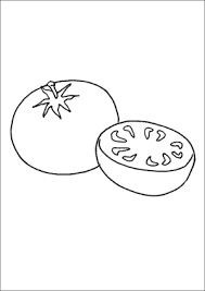 Set off fireworks to wish amer. Sliced Tomato Coloring Page