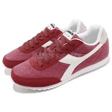 Details About Diadora Jog Light C Scarlet Red White Men Casual Shoes Sneakers Da171578 45038