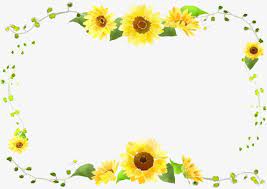 Sunflower Border Curve Decorative Foliage Sunflower Clipart Sunflower Frame Png Transparent Clipart Image And Psd File For Free Download Sunflower Clipart Flower Frame Sunflower