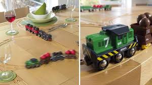 Wooden Train Dining Table Redefines Playing With Your Food Wooden Train Wooden Train Table Dinning Table Design