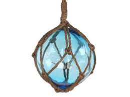 Maybe you would like to learn more about one of these? Handcrafted Decor 6 Light Blue Glass Old Light Blue Japanese Glass Ball Fishing Float With Brown Netting Decoration 44 6 In Buy Online In Bahamas At Bahamas Desertcart Com Productid 114210574